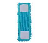 Housse de Mop Tampon de nettoyage domestique, tête vadrouille, recharge remplacement, poussière adaptée au sol Pour laver le sol(2PCS Blue)