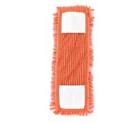Housse de Mop Tampon de nettoyage domestique, tête vadrouille, recharge remplacement, poussière adaptée au sol Pour laver le sol(1PC Orange)