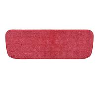 Housse de Mop Tête de pulvérisation remplacement for vadrouille plate en microfibre, 2 pièces, pleine d'étoiles, couverture Velcro, recharge amovible et réutilisable Pour laver le sol(Red)