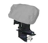 Housse de Moteur Hors-Bord 15-250HP Oxford étanche Yacht Demi Moteur Hors-Bord Bateau Couverture Anti Anti-poussière Marine Protecteur Toile(60-100HP-Silver)