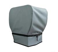 Housse de moteur hors-bord 420D imperméable et résistante aux UV - Gris - Protection complète pour remorquage - Convient pour 225-300 CV (50-115 CV)