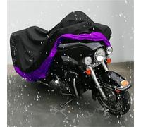 Housse De Moto Imperméable XXXL Noire Et Violette pour Victory Touring Chopper