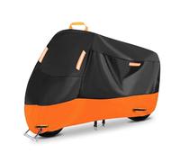 Housse de Moto pour Ducati Panigale V4 2018-2024, Housse de Protection Étanche avec Bandes Réfléchissantes Trous de Serrure Sangle Coupe-Vent Stockage Extérieur Polyester
