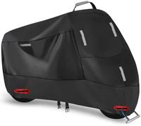 Housse de Moto pour FLHT Electra Glide/FLHTC/U/I Electra Glide Ultra 1983-2016, Housse Imperméable en Tissu Oxford Pluie Poussière Respirante et Imperméable Aux UV Rangement Extérieur