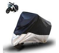 Housse de Moto pour Harley-Davidson Sport Glide (FLSB), Protection UV Imperméable et Antivent Exterieur Housse de Protection pour Moto,BlackSilver-XL(245 * 105 * 125cm)