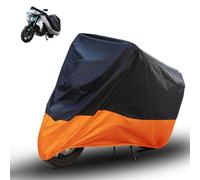 Housse de Moto pour Harley-Davidson Sport Glide (FLSB), Protection UV Imperméable et Antivent Exterieur Housse de Protection pour Moto,BlackOrange-XL(245 * 105 * 125cm)