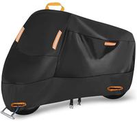 Housse de Moto pour Harley Heritage Softail 1987-2017 | Anti-poussière pluie neige uv vent soleil et déjections d'oiseaux, tissu oxford, pour scooter mobylette, extérieur