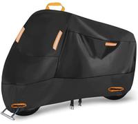 Housse de Moto pour MT-07 in Night Fluo 2017, Housse Imperméable en Tissu Oxford Pluie Poussière Respirante et Imperméable Aux UV Rangement Extérieur,A Orange
