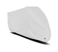 Housse de Moto pour Triumph Speed Triple 1200 RS Street Bike, avec Trous de Verrouillage, Protection intérieure et extérieure Respirante et imperméable aux UV,Silver