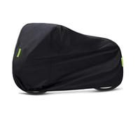 Housse de Moto pour Ya-maha BWS 50 2006-2010 2011 2012 2013 2014 2015 2016, Tissu Imperméable Bandes Réfléchissantes Protection Extérieure Toute l'année Accessoires Pièces,Black-L
