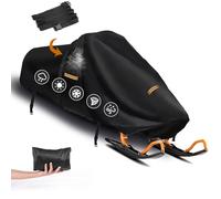 Housse de motoneige en tissu Oxford 420D robuste avec 2 boucles coupe-vent, aérations, housse de rangement universelle pour motoneige Polaris, Ski-Doo, Arctic Cat, Yamaha, Lynx, Camso, CFMOTO