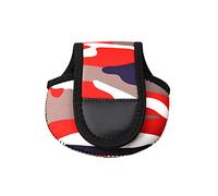 Housse de Moulinet de Pêche Spinning/Baitcasting - Sac de Protection Pochette de Rangement pour Série 100 150 Baitcaster Baitcasting Main Gauche Droite, rouge vif, Taille unique