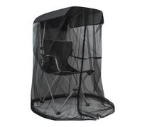 Housse de moustiquaire de 63" pour Chaise à baldaquin, barrière Anti-Insectes en Filet pour moustiques, moustiquaire Noire pour Chaise, Toit imperméable/Ouverture zippée, pour Black (Mosquito Net)
