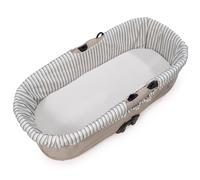 Housse de nacelle avec élastiques + Drap-housse pour nacelle Botton Rayures