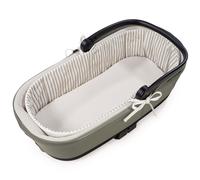 Housse de nacelle avec tiges + Drap-housse pour nacelle Botton Rayures