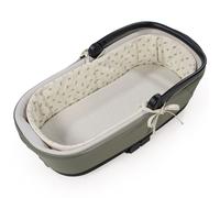 Housse de nacelle avec tiges + Drap-housse pour nacelle Mimosa Vert