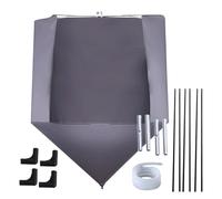 Housse De Nettoyage AC - Sac De Support En Métal PVC Imperméable | Veste De Drainage Centrale De Quatre-vingt- Centimètres, Kit De Lavage De Climatiseur De Type Fendu, Empêche Les Éclaboussures Mur