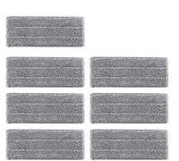 Housse de Nettoyage de Rechange, 7Pcs Vadrouille de Nettoyage pour Balai, Housse de Rechange en Microfibre pour le Bureau à Domicile Bois Franc, Marbre, Tuiles