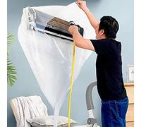 Housse de nettoyage étanche AC, protection contre la poussière, sac à bavette, hotte de lavage pour climatiseur mural avec tuyau d'eau, système de climatisation divisé, outils de nettoyage universels