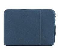 Housse de Ordinateur Portable en Tissu Oxford avec Doublure en Polaire et poignée，38.5×27×1.5cm，Compatible with MacBook Pro 16/XPS 17/Legion 5 15.6 inch Laptops，Navy