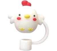 Housse de paille blanche en silicone pour tasse Stanley de 122 et 887,5 ml, joli capuchon de paille en silicone de 8 mm pour accessoires de tasse Stanley, bouchon de paille pour gobelets, bouchon de