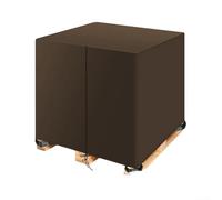 Housse de palette avec ouverture zippée et sangles réglables extensibles pour le rangement et le transport en extérieur (marron)
