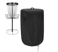 Housse de panier de disque de golf, housse de protection contre la pluie noire pour cible de disque-golf, accessoires de golf avec disque, équipement d'entraînement de golf