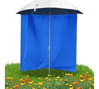 Housse de parapluie imperméable en tissu - Panneau d'ombrage semi-circulaire pour la pêche, revêtement anti-UV, œillets ourlés, ajustement rapide | pluie, soleil, bateau, terrasse, jardin, terrasse