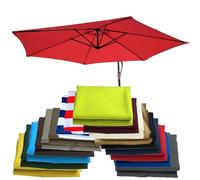 Housse de parasol de jardin imperméable - Housse de rechange résistante aux UV avec aérations pour support cantilever (350 cm, 8 bras, vert gazon)