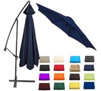 Housse de parasol de rechange 2-3,5 m 6/8 baleines imperméable et résistante aux UV, idéale pour les terrasses, les piscines, protection de parasol d'extérieur et facile à installer