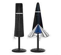 Housse de parasol de terrasse avec revêtement en polyuréthane imperméable et fermeture éclair résistante à la rouille pour une protection efficace contre la poussière et les intempéries (160 x 62 x 62