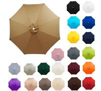 Housse de parasol robuste pour 8 entretoises, imperméable et résistante aux UV, parfaite pour jardin, terrasse et piscine, design cantilever durable