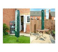 Housse de parasol rotatif de jardin imperméable vert Ram© avec attache 160 cm