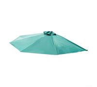 Housse de parasol semi-circulaire en tissu de rechange pour cadres de baldaquin de 1,5 m, convient pour terrasse, balcon, jardin, entrée et salle à manger extérieure (vert)