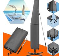 Housse de parasol tige télescopique max. Ø350cm résistante aux intempéries
