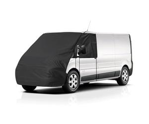 Housse de Pare-Brise Avant Remplacement pour Renault Traffic 2014-2025, Protection Solaire Complète Luxe Couverture Disque Avant d'occlusion, Couverture de Pare-Brise 420D (for Traffic-Noir)