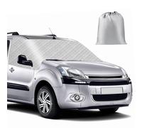 Housse de Pare-Brise Compatible avec Citroen Berlingo 2008-2018, Argenté Pare-Soleil pour Vitre Avant, Bloque Les Rayons UV, Protège du Vent et des Intempéries, Garde Votre Véhicule au Frais