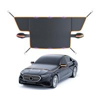 Housse de Pare-Brise de Voiture - 260 x 114 cm, Jupe Pare-Neige, Tissu Oxford résistant intempéries, barrière Contre Le Gel et la Glace avec Protection Solaire et Installation Facile |