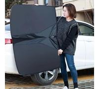 Housse de Pare-Brise de Voiture pour Suzuki Alto Ⅷ Hatchback 2014 2015 2016 2017 2018 2019-, ProtèGe Efficacement L'IntéRieur du VéHicule du Soleil et de La Chaleur,Black