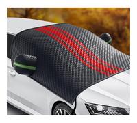 Housse De Pare-Brise De Voiture pour Toyota Rise 2019-2023 2024 2025, Pare-Givre Pliable Anti-Neige Anti-UV Glace, Couverture Toute Saison -Facile à Installer,Red-Normal