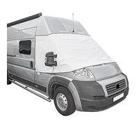 Housse de pare-brise pour camping-car compatible avec Fiat Ducato X250, Peugeot, Boxer, Citroën Jumper, Protection UV, Isolation contre la chaleur et le froid, fixation magnétique, montage de porte
