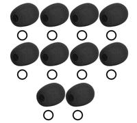 Housse de pare-brise pour de communication de cockpit avec retenue en silicone, accessoire de remplacement en mousse pour casque d ' aviation, housse de pour casque d ' aviation, microphone de