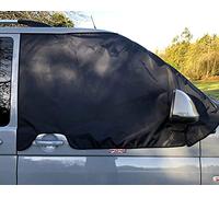 Housse de pare-brise pour T5, Housse de pare-brise avant Oxford Car, Rideau de protection contre le gel Housse de camping occultante pare-soleil anti-UV pour caravane T5 camping-car fourgon aménagé