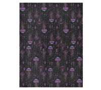 Housse de pare-soleil respirante pour siège de voiture - Accessoires de voyage - Méduse de rêve - Violet et noir - Saint-Valentin