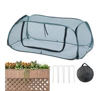 Housse de parterre de jardin, filet en maille respirante - 114 x 50 x 45 cm - Housse de plantes de jardin | Pour le jardinage en plein air, protection des légumes, fleurs, cultures, tomates