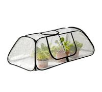 Housse de parterre surélevée - Avec fermeture éclair - Accessoire d'intérieur en maille respirante - Protection contre le gel des - Protection contre le gel d'hiver - Pot de fleurs pour