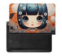 Housse de passeport avec fentes pour cartes en cuir - Étui étanche pour passeport - Pour voyage, Images d'anime, Taille unique