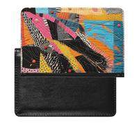 Housse de passeport avec fentes pour cartes en cuir pour la récolte des fruits, étui de passeport étanche pour le voyage, Une couette colorée, Taille unique