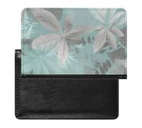 Housse de passeport avec motif feuilles gris menthe, bloquant les RFID, porte-carte d'identité, portefeuille de voyage sécurisé pour tickets de passeport, cartes de crédit, style, taille unique, Style