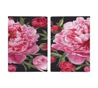 Housse de passeport de voyage pour passeport de jardin, pivoine, housse de passeport en polyuréthane, étui portefeuille pour passeport, housse de protection pour passeport, unisexe, style 20,3 x 13,8